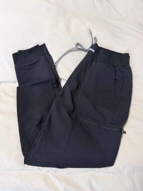 Black Fabletics High Waisted Jogger Scrub Pants